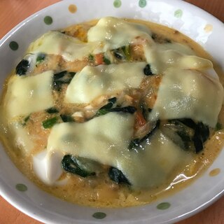 豆腐とツナでグラタン♪